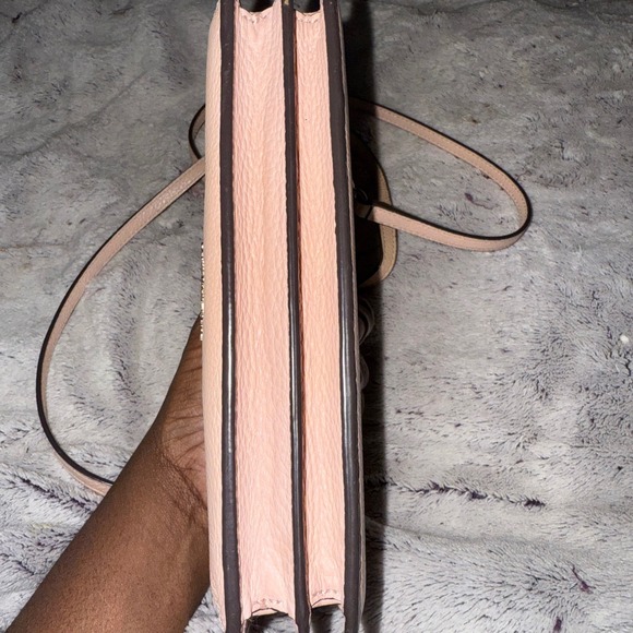 Kate Spade New York Pink Leather Crossbody Wallet Clutch Purse Strap - Picture 5 of 7